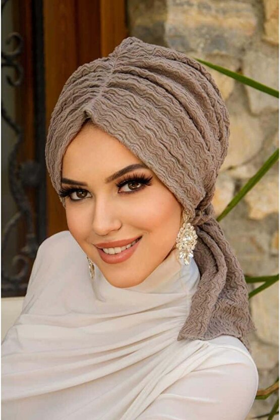 Taş Rengi Tokalı Bone