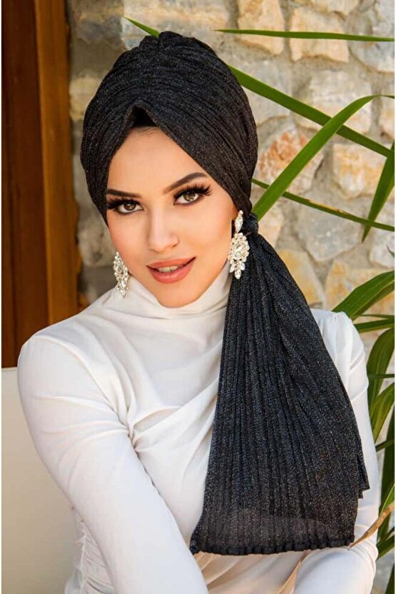 Siyah Gümüş Piliseli Dolama Bone