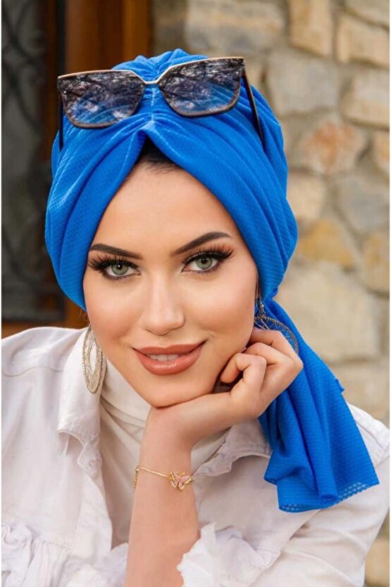 Saks Mavi Tokalı Bone