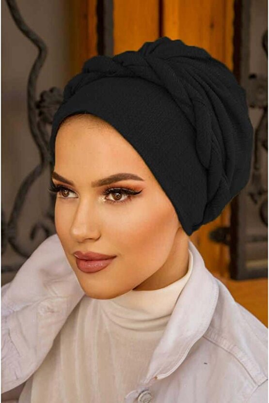 Siyah Hazır Burgulu Bone