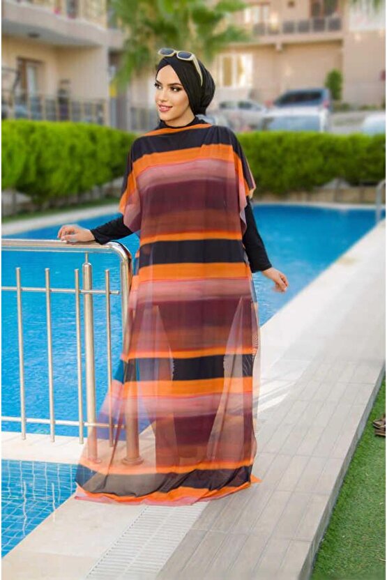 Taba Geçişli Tesettür Pareo