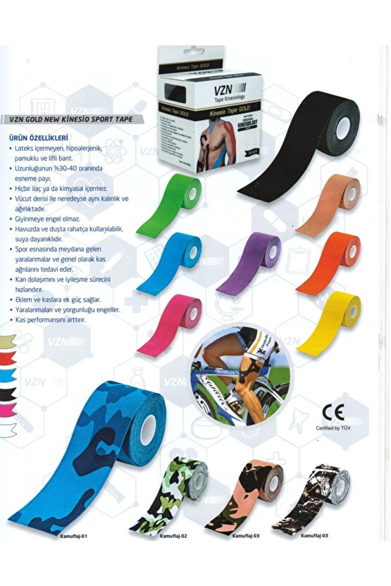 Ağrı Bandı - Kinesio Bant - Sporcu Bandı Pembe