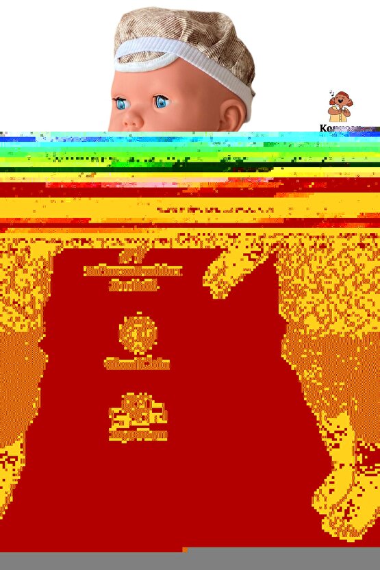 Büyük Boy Türkçe Konuşan Kel Şapkalı Et Bebek Oyuncak (60 CM)