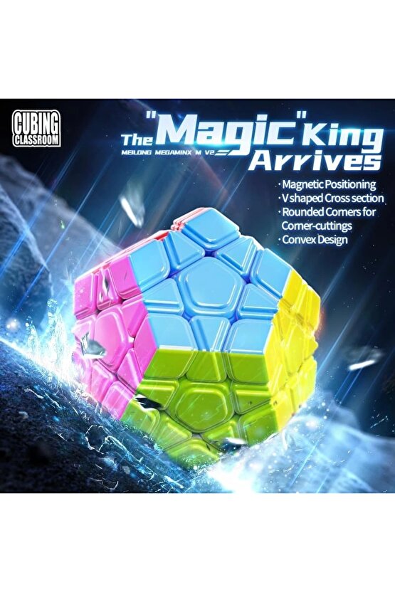 Orijinal MoYu Meilong Megaminx Manyetik Küp - Moyu Speed Cube - Moyu Megaminx Zeka Küpü - Zeka Küpü