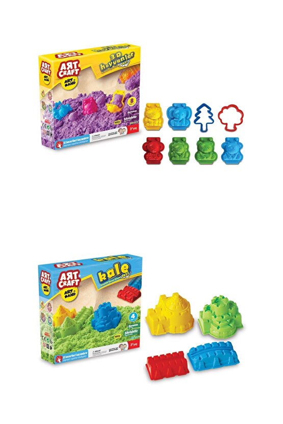Art Sand Oyun Kumu Mega Seti - 9 Paket - Kinetik Kum Seti - Kum Seti - Kurumayan Kinetik Kum - Kum
