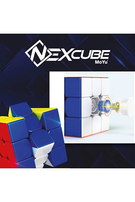 Nexcube Moyu 3x3 Rubik Zeka Küpü Akıl Küpü - Neon Küp - Neon Akıl Küpü - Neon Zeka Küpü