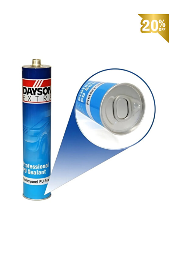 Dayson Extra Poliüretan Mastik PU Siyah Silikon 280 ml Oto Cam Yapıştırıcı 2 Adet