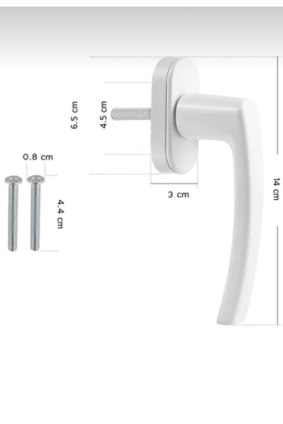 PVC PİMAPEN PENCERE KOLU (BEYAZ)