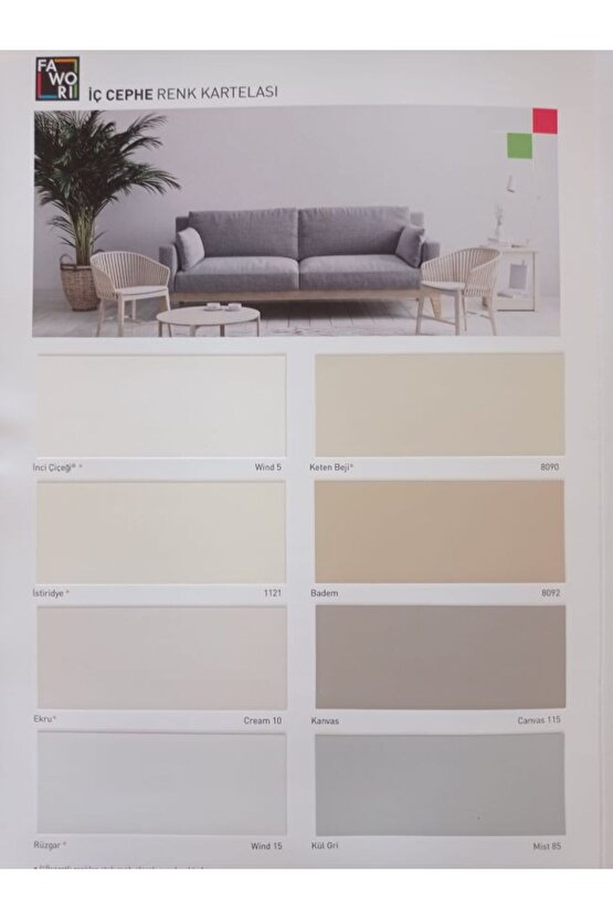 kozmik ipek tam silinebilir boya 2,5 Lt