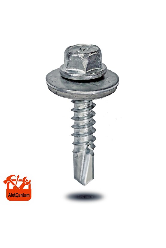 Trapez Vida Çatı Vidası Pullu Vida 5.5x25 _ 100 Adet