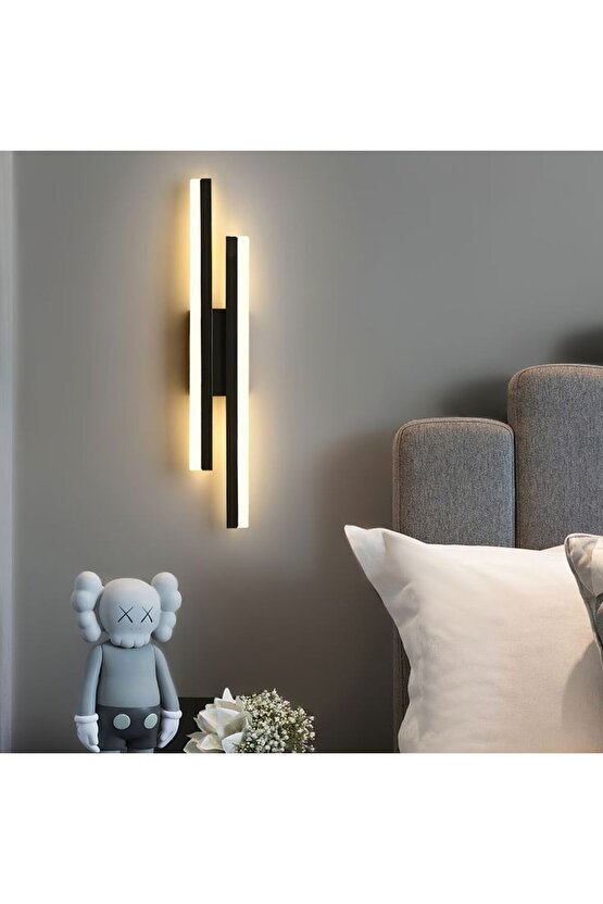 Elektrikle Çalışır, 12 Watt , 3000 Kelvin Gün Işığı Led Aplik, İç Merkan Led Duvar Armatürü -220V