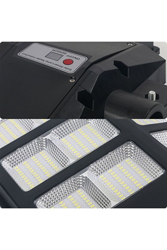 900 Watt Çok Kaliteli, Kumandalı, Güneş Enerjili, Fotoselli, Sensörlü, 3 Modlu Solar Bahçe Armatürü