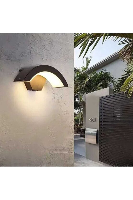 Elektrikle Çalışır 24 Watt Beyaz Işık İç ve Dış Mekan Led Duvar Aplik Bahçe Kapı Girişi Armatür