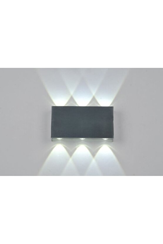 Elektrikle Çalışır, 12 Watt 3000 Kelvin Ledli, İç ve Dış Mekan Aplik, Yüksek Işık Güçlü Led Aplik