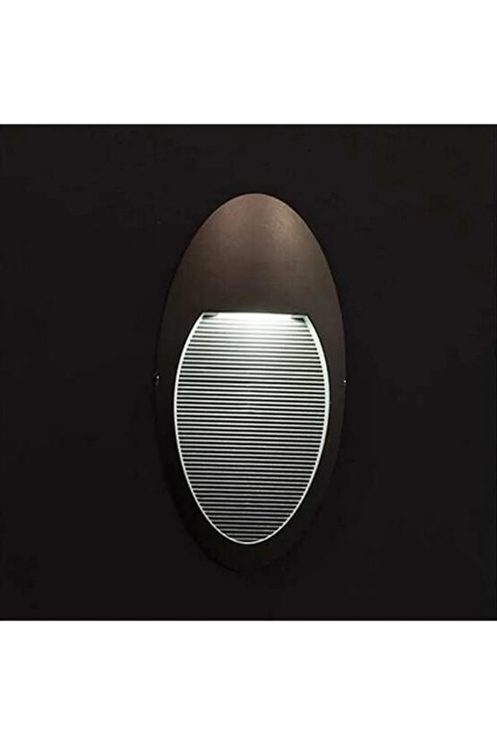 Antrasit Renk Alüminyum Döküm, Elektrikle Çalışır İç ve Dış Mekan 4 Watt LED Çok Şık Duvar Apliği