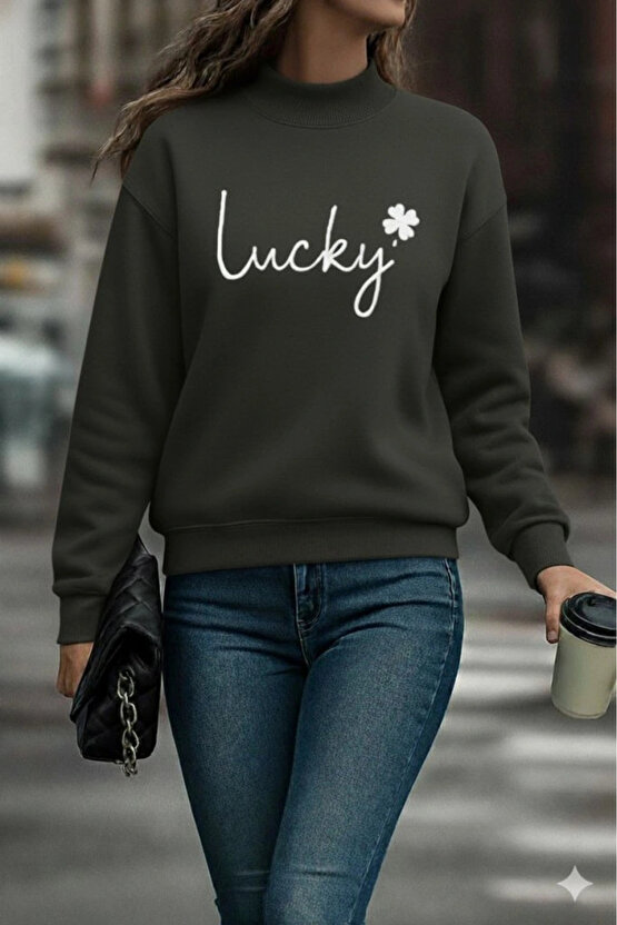 Kadın Uzun Kollu Bisiklet Yaka Viskon Iki Iplik Bluz