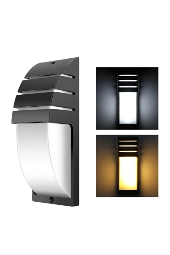 24 Watt Dış Ve Iç Mekan Uyumlu Panjurlu Ledli Aplik Beyaz Işık