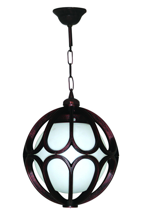 Zincirli Çiçek Dış Mekan Bahçe Aydınlatma Armatürü Bakır Rengi