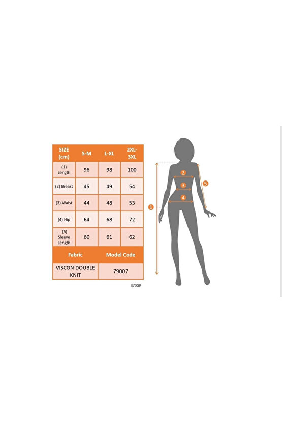 MDB Kadın Uzun Kollu V Yakalı Salaş Midi Akrilik Elbise