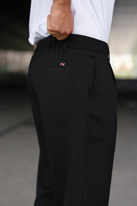 Erkek Beli Lastikli Baggy Pantolon