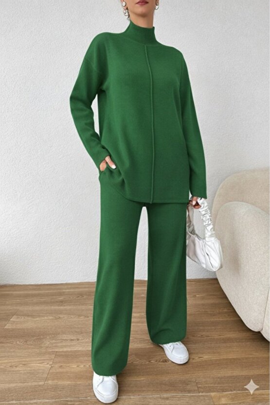 EQURİ Kadın Uzun Kollu Triko Ikili Takım