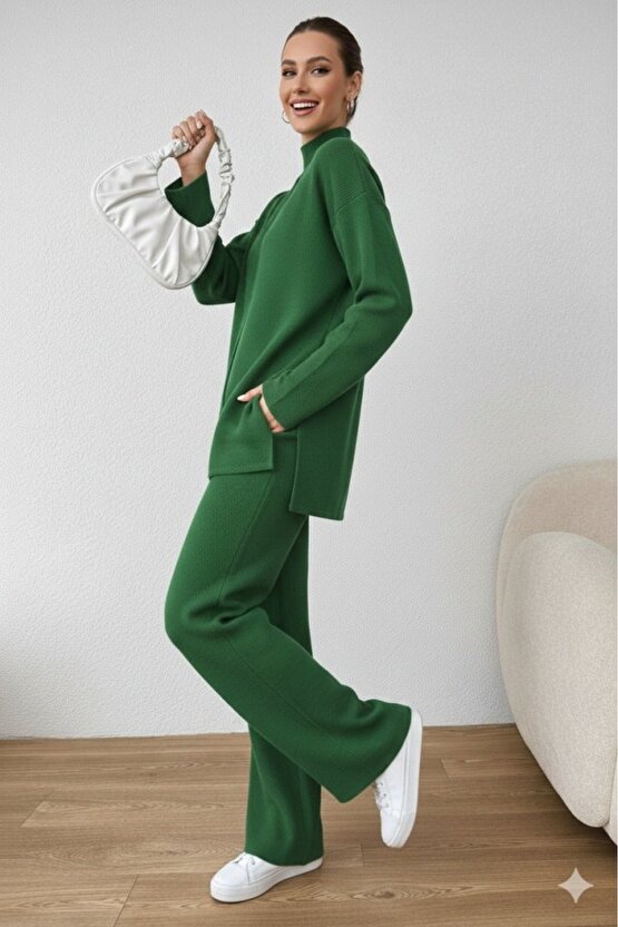 EQURİ Kadın Uzun Kollu Triko Ikili Takım