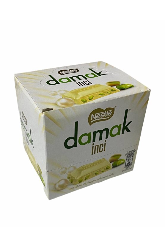 Damak Inci Antep Fıstıklı Beyaz Çikolata 60 Gr 6lı Paket