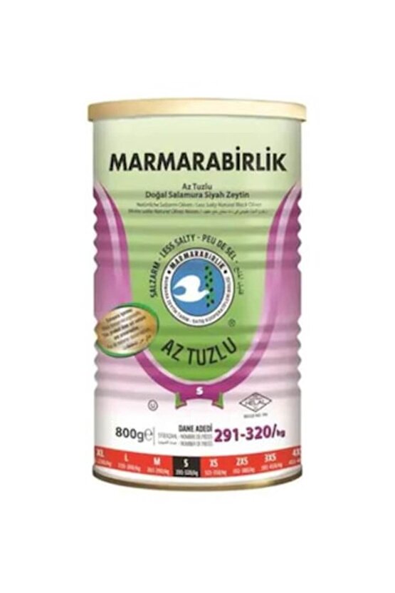 Marmara Bırlık Zeytın Sıyah 800gr Aztuzlu Hususı S 291320