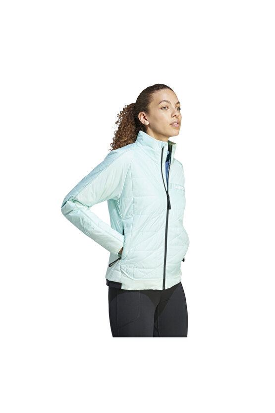 IB1099-K adidas W Multı Ins J Kadın Ceket A&ccedil;ık Mavi