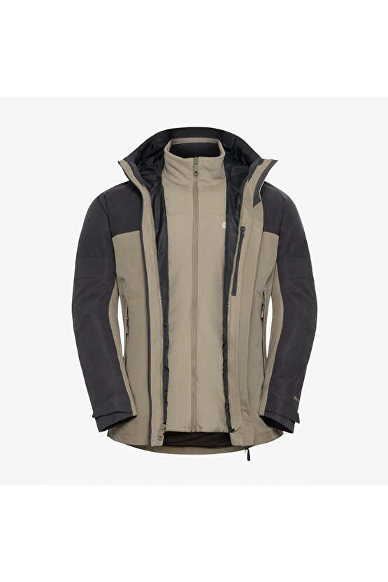 Wild Places 3in1 Erkek Krem Outdoor Ceket
