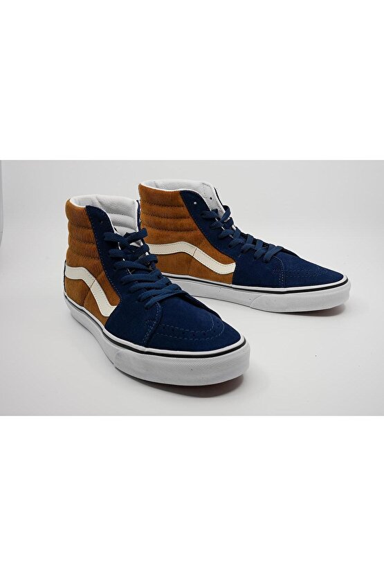 UA SK8-Hi Erkek LacivertKahverengi Sneaker VN0007NS0BO1