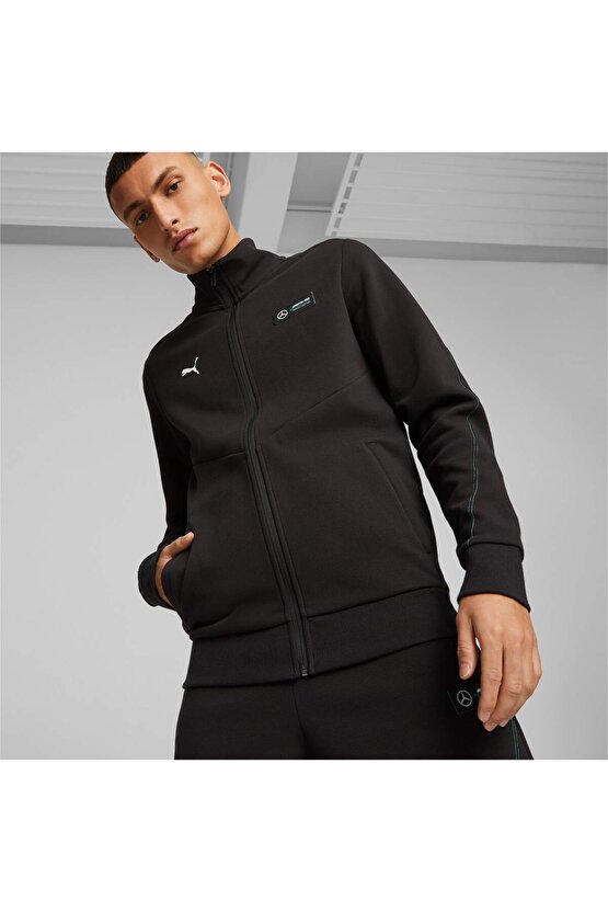 Erkek Mercedes Ceket Mapf1 Sweat Jacket, Slim Black 62114901
