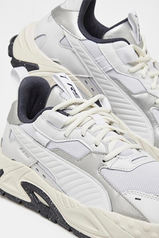 RS-Trck Metallic Beyaz Erkek Spor Ayakkabı
