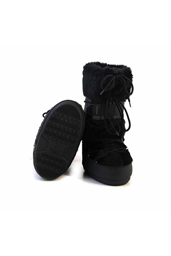 Icon Faux Fur Kadın Kar Botu-14089000BLK