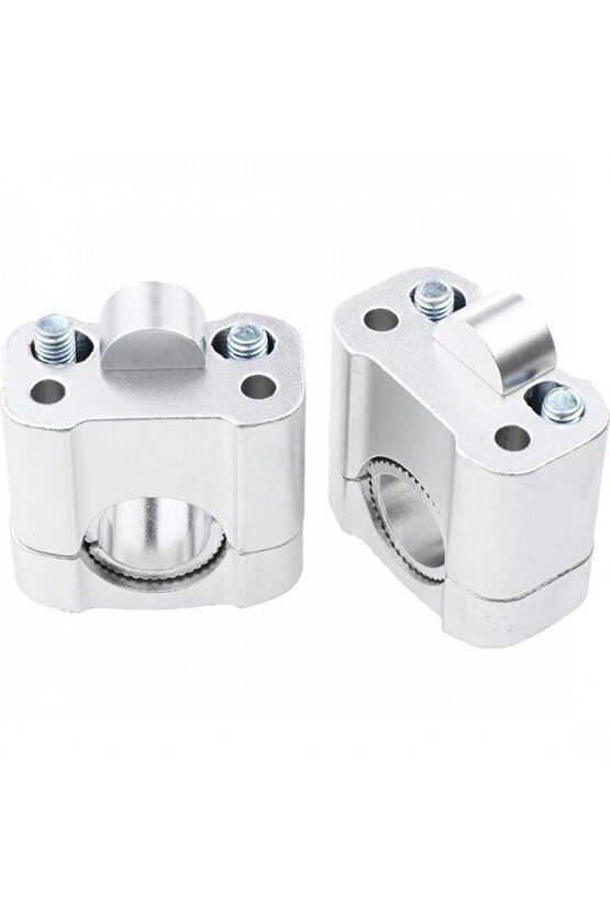 430 2 Parça Motosiklet Gidon Yükselticil 22 mm. 28 mm Nikel Takım