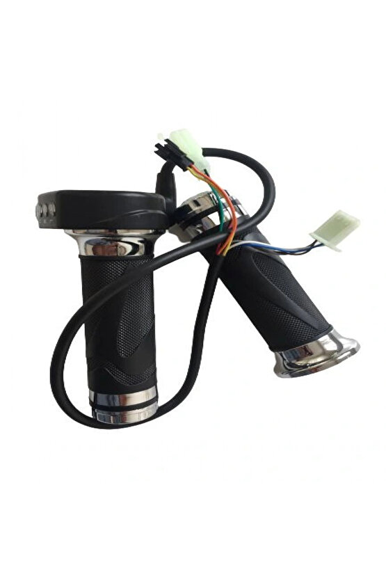 E-bike Vitesli Gaz Kolu 232 Yeşil Düğme 3 Işık