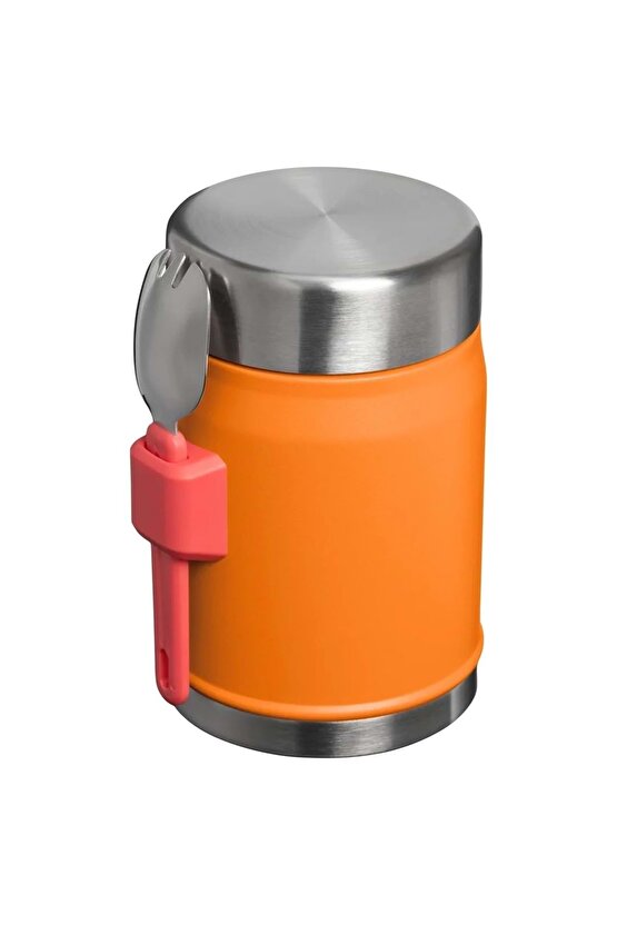 Classic Legendary Kaşıklı Yemek Termosu 0.4L Termos Kamp Matara TURUNCU