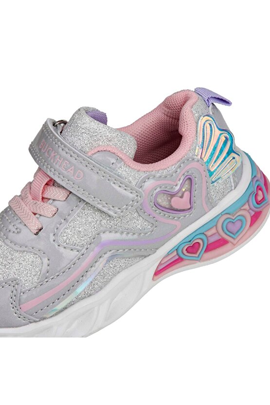 ÇOCUK IŞIKLI CIRTLI GÜNLÜK AYAKKABI BUCK3046 BERRY