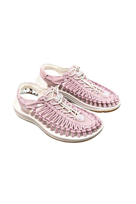 Uneek Canvas Pembe Sandalet