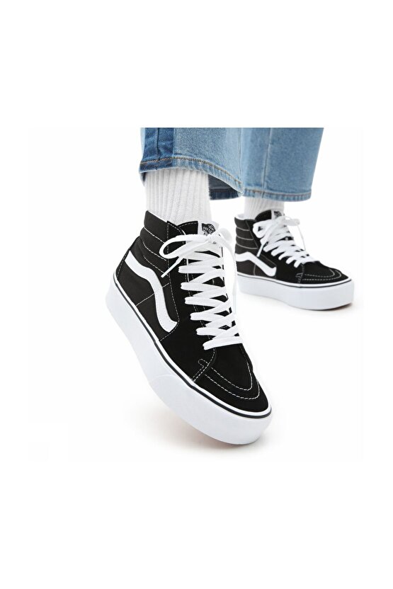 Ua Sk8-Hi Platform 2.0 Unisex Siyah Sneaker