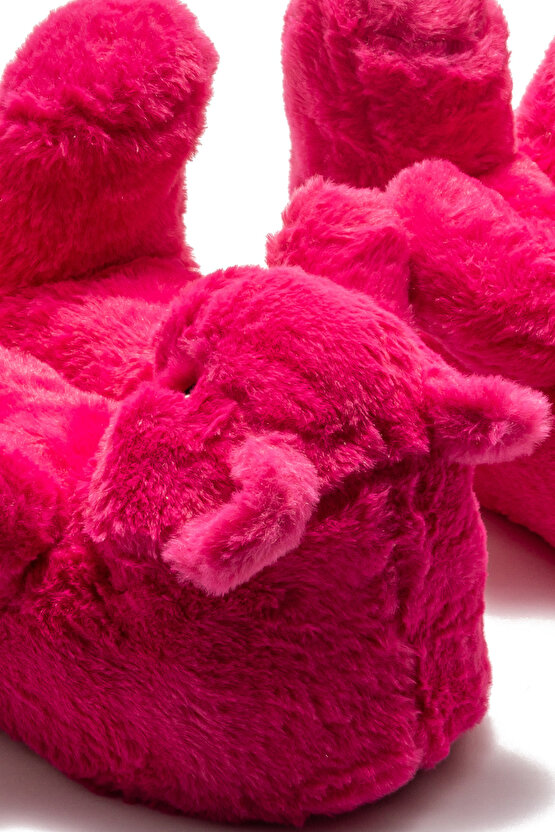 Pookie Kadın Hayvanlı Panduf Fuşya 3641