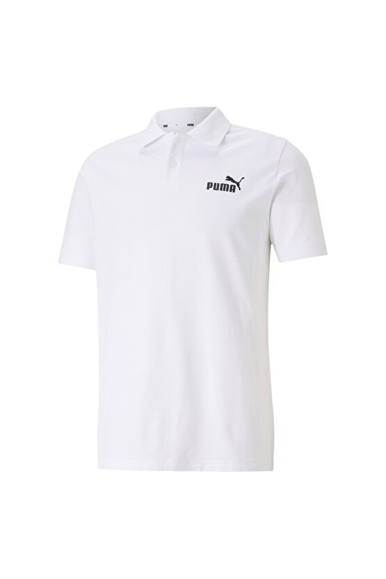 Essential Pique Polo Erkek Beyaz Günlük Stil Polo T-Shirt 58667402