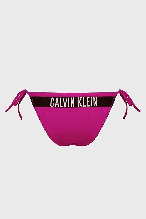 Logolu Yandan Bağcıklı Bikini Altı Kadın Bikini Altı Kw0kw01724 T01