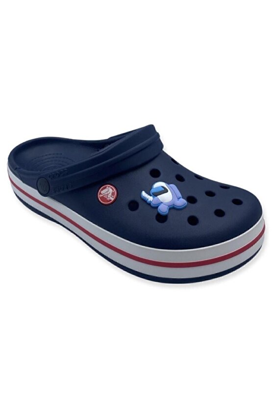 Jibbitz Mavi Tekli Terlik Süsü