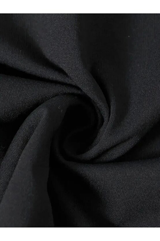 Ördek Baskılı ve Yuvarlak Yakalı Kadın Günlük Büyük Boy Siyah Tişört. - Siyah