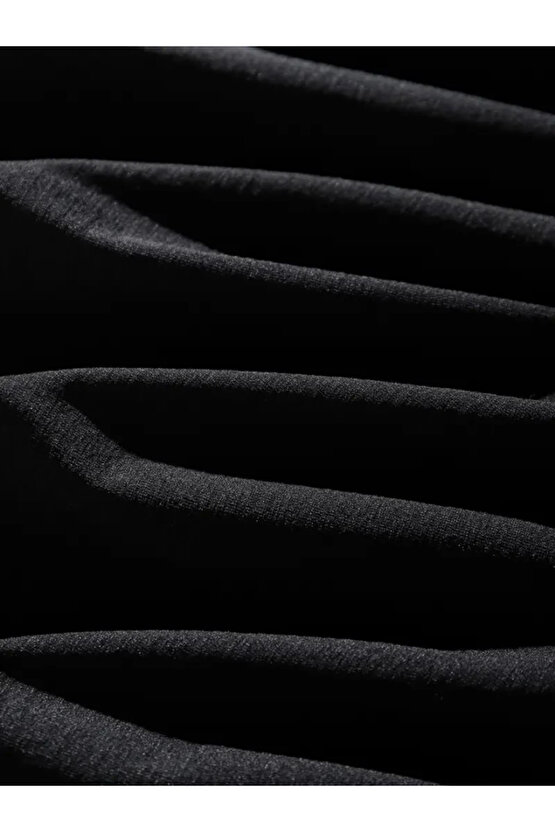 Erkek Dağ Grafikli Tişört, Yaz Için Büyük Beden Rahat T-shirt - Siyah