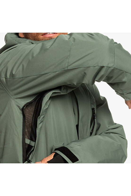 Mission Solid Jk Erkek Yeşil Snowboard Ceketi Erkek Snowboard Ceketi