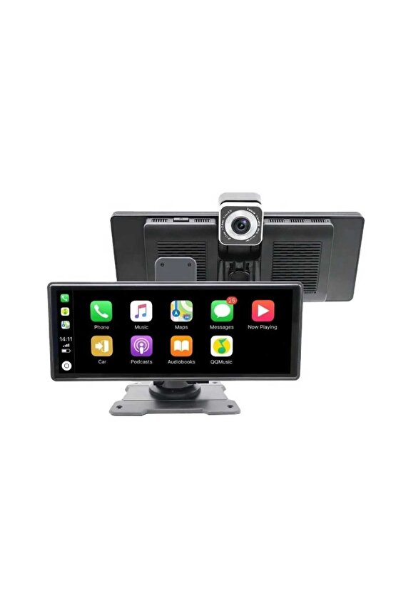 10.26 İNÇ CAR PLAY İOS ANDROİD UYUMLU 4K ULTRA HD ÖN ARKA ARAÇ KAMERASI BÜYÜK EKRAN WİFİ BLUETOOTH