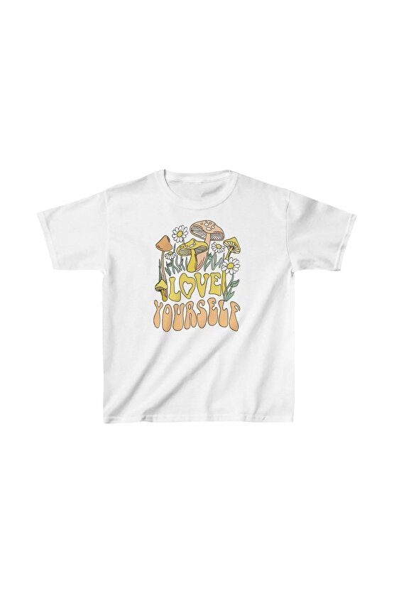 Çocuk Unisex Baskılı T-Shirt - Beyaz