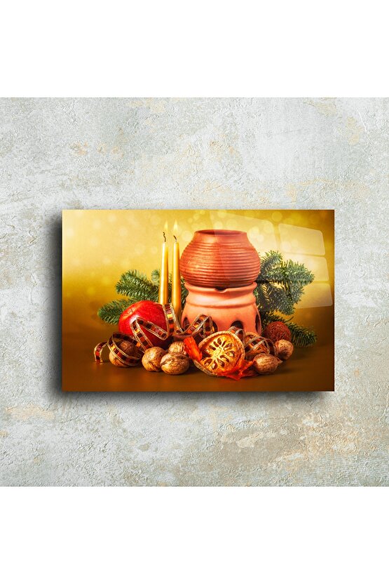 Cam Tablo Yılbaşı Temalı Duvar Sanatı